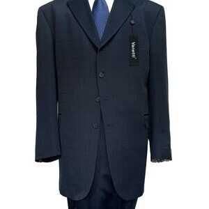VENITTI LaCOLLEZIONI MEN'S 2 PIECE SUIT ITALIAN SUPERIOR POLYESTER 4B WOOL TOUCH